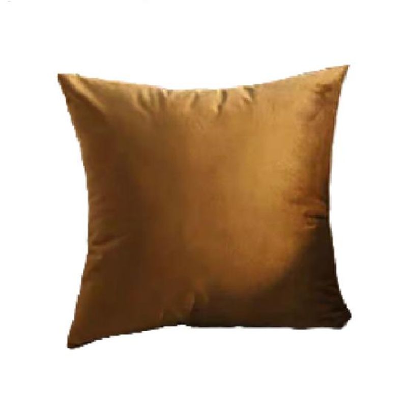 GENERICO - Funda Cojín Velvet Terciopelo Liso Variedad de Colores - Terracota