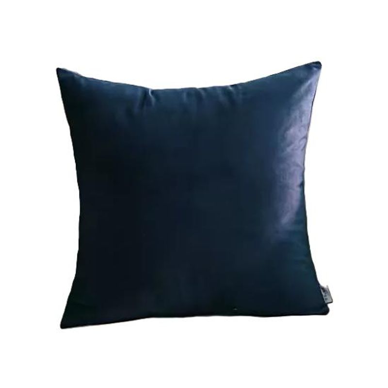 GENERICO - Funda Cojín Velvet Terciopelo Liso Variedad de Colores - Azul Marino