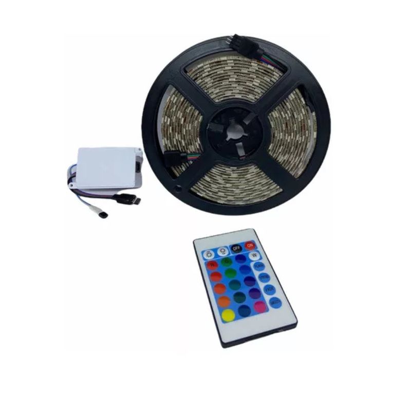 GENERICO - Tira Cinta Led Multicolor Rgb Luz 5050 con control remoto