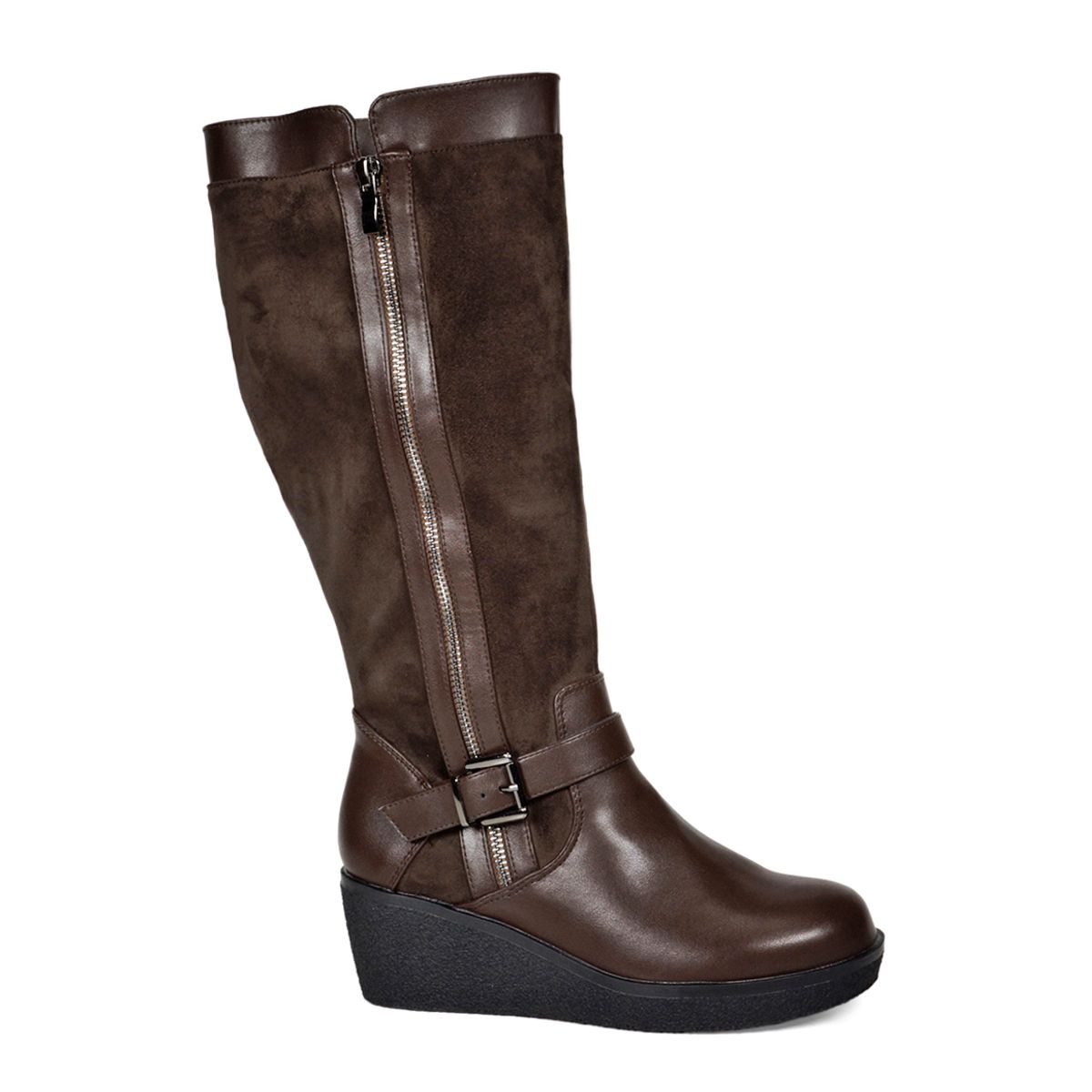 BEGOÑA - Bota Mujer Alfia Café Ancho XL BEGOÑA
