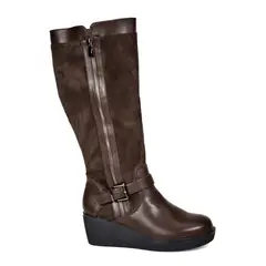 BEGOÑA - Bota Mujer Alfia Café Ancho XL
