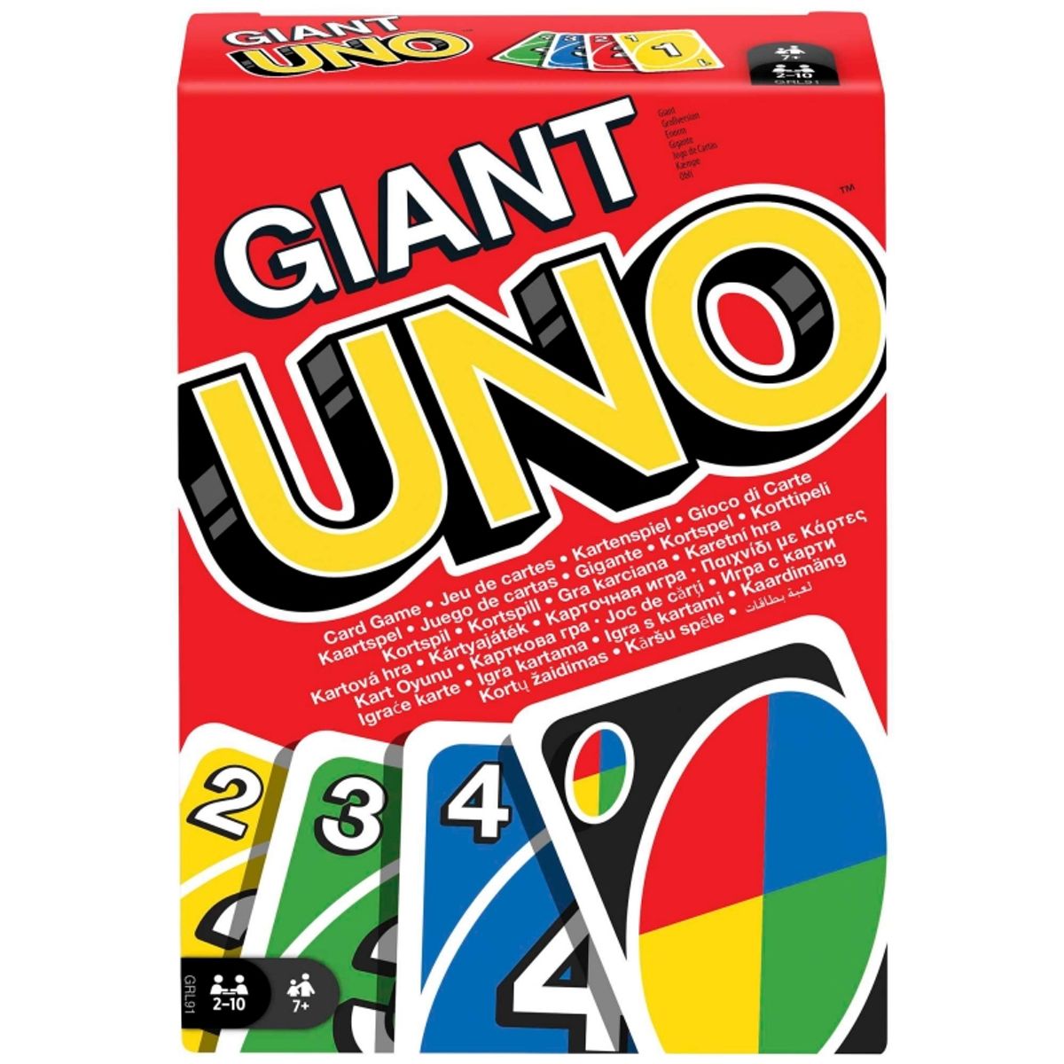 MATTEL - MATTEL GRL91 UNO JUEGO DE CARTAS GIGANTE PARA NINOS