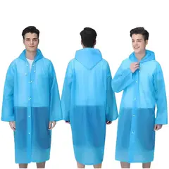 GENERICO - Capa Poncho Impermeable con Gorro Lluvia Viento Estándar Adulto