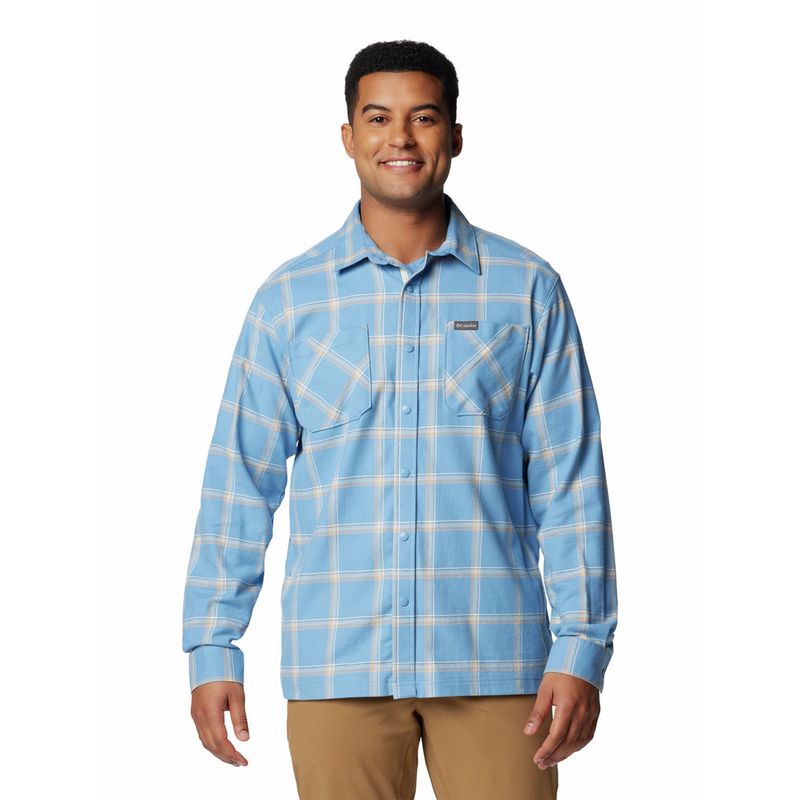 COLUMBIA - Camisa Hombre Landroamer Woven Celeste COLUMBIA