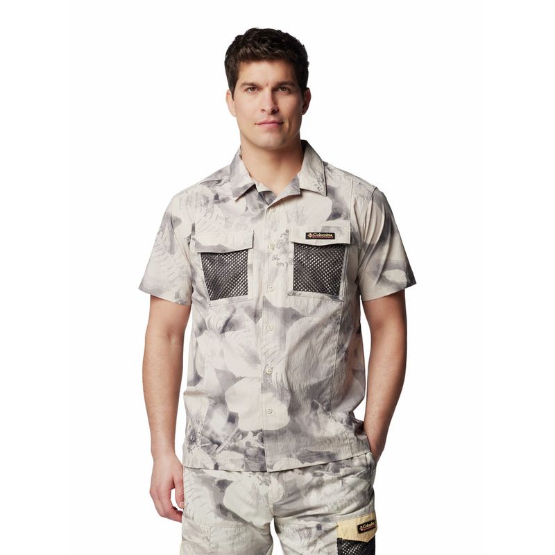 COLUMBIA - Camisa Manga Corta Hombre Painted Peak Beige COLUMBIA