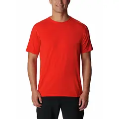 COLUMBIA - Polera Hombre Endless Trail Running Tech Rojo
