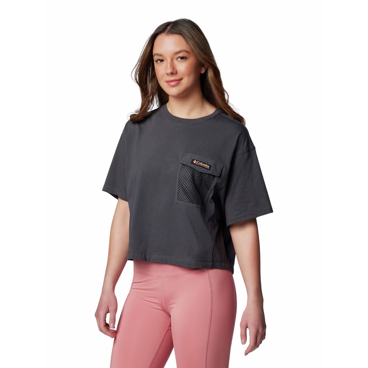 COLUMBIA - Polera Mujer Painted Peak Knit Gris COLUMBIA