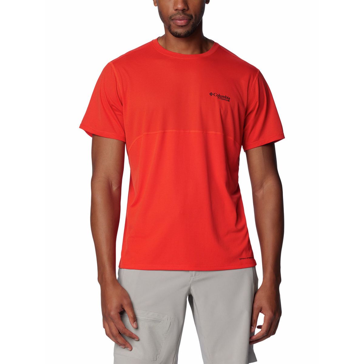 COLUMBIA - Polera Hombre Cirque River Crew Rojo COLUMBIA