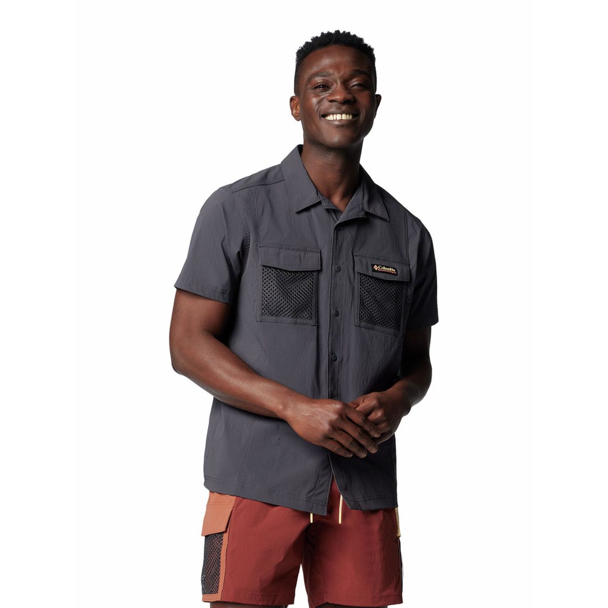 COLUMBIA - Camisa Hombre Landroamer Ripstop Gris COLUMBIA