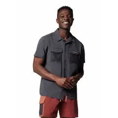 COLUMBIA - Camisa Hombre Landroamer Ripstop Gris