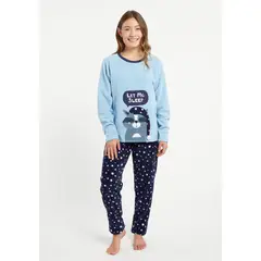 KAYSER - Pijama teens de Polar 651588M - Azul