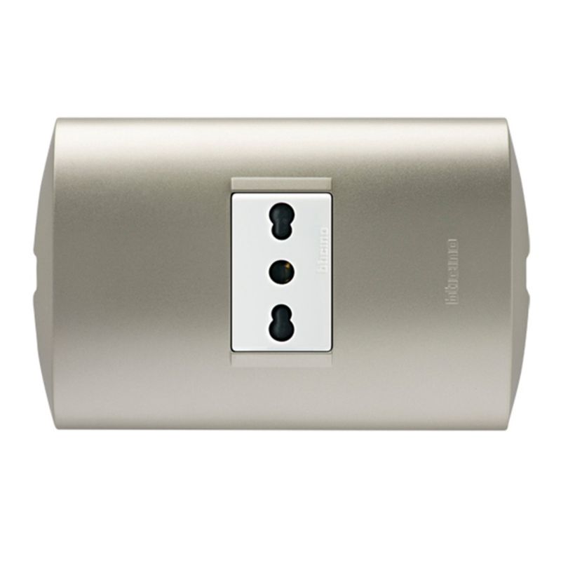 BTICINO - Tomacorriente Modus Style 16A Perla  Blanco Bticino