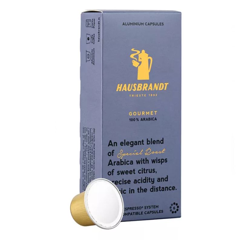 CAFE - CÁPSULAS HAUSBRANDT GOURMET NESPRESSO COMPATIBLE 10 UN  HAUSBRANDT