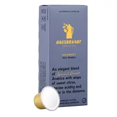CAFE - CÁPSULAS HAUSBRANDT GOURMET NESPRESSO COMPATIBLE 10 UN HAUSBRANDT