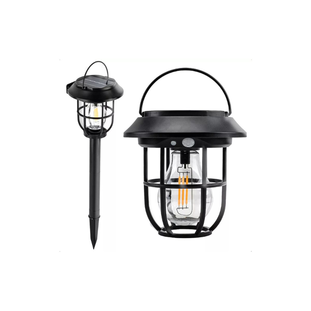 GENERICO - Lampara solar estaca exterior para jardin luces led con sensor