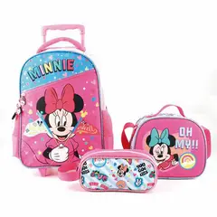 INTEK GAMES - Mochila Minnie tri pack - mochila + lonchera + estuche