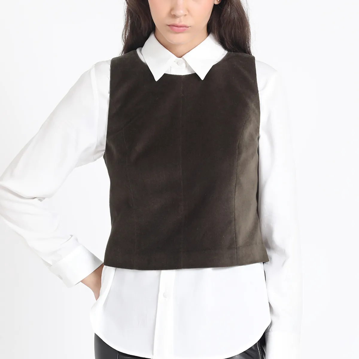 LIOLA - Top Terciopelo, Militar Liola