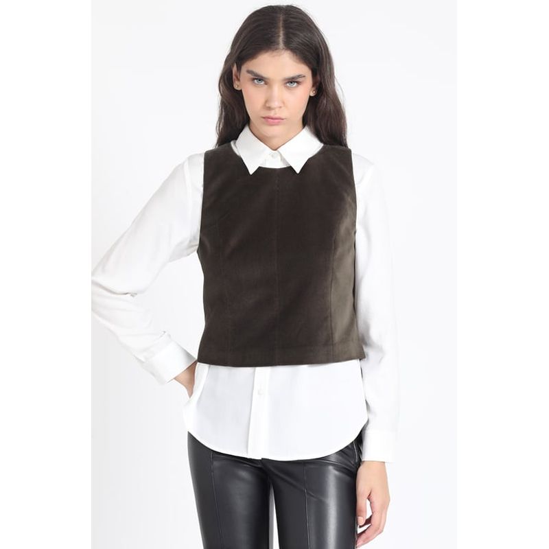 LIOLA - Top Terciopelo, Militar Liola