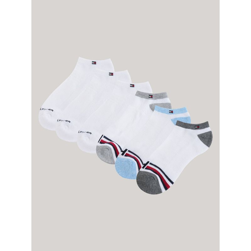TOMMY HILFIGER - Pack De 6 Calcetines Athletic Sport Gris Tommy Hilfiger