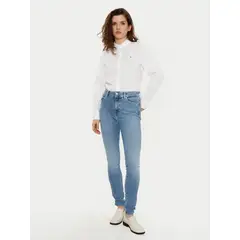 TOMMY HILFIGER - Camisa Stretch De Corte Regular Blanco