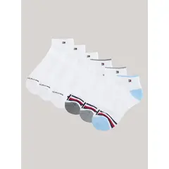 TOMMY HILFIGER - Pack De 6 Calcetines Athletic Quarter Gris