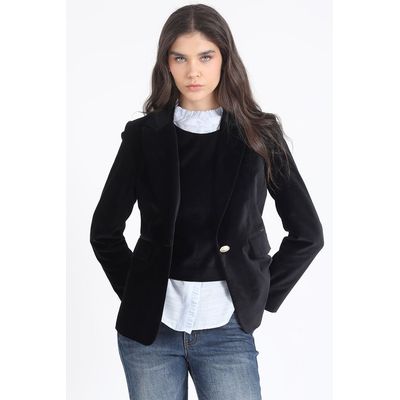 Imagen 2 del producto Top Terciopelo, Negro