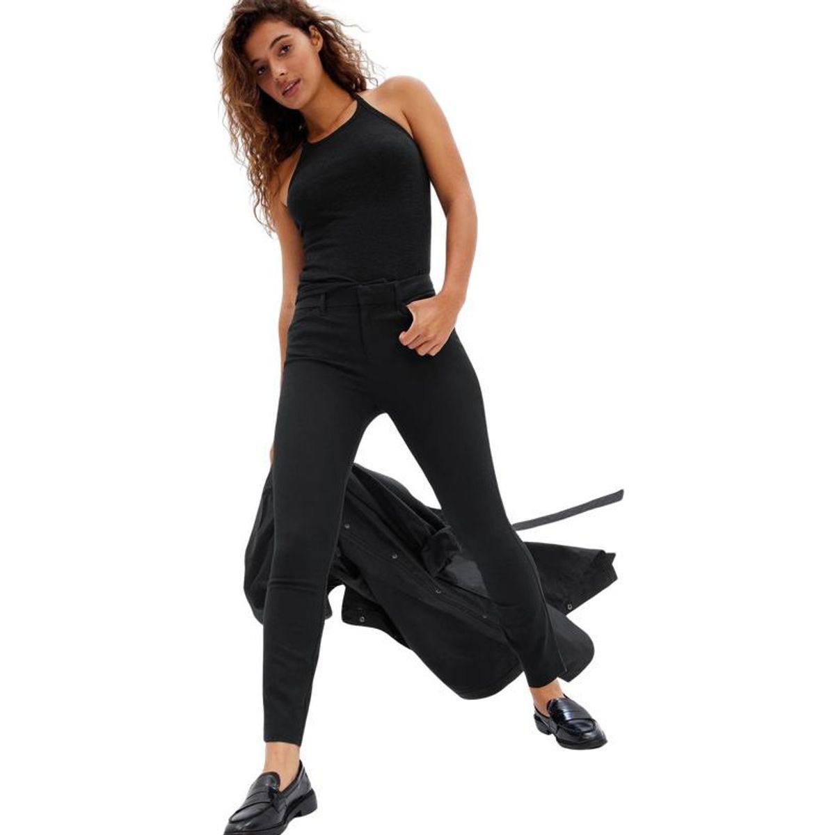 GAP - Pantalon Skinny Ankle Mujer Negro