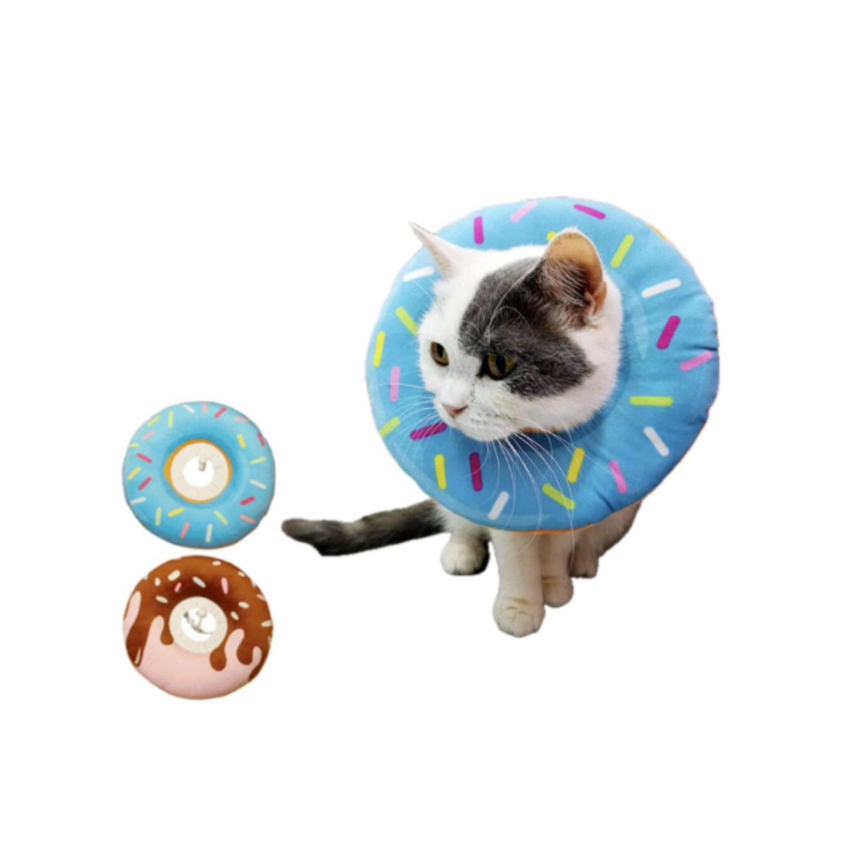 GENERICO - Collar Dona Para Mascotas Anti-lamido Talla S - Celeste - S