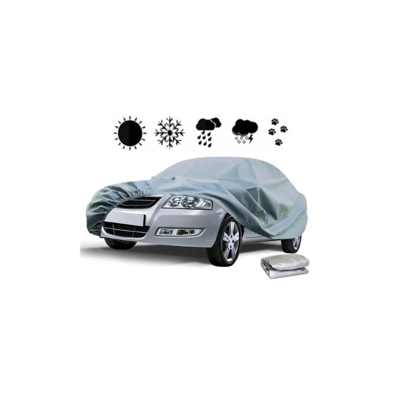 GENERICO - Cobertor Funda Auto Carpa Cubre Autos Talla M 430x175x119 cm