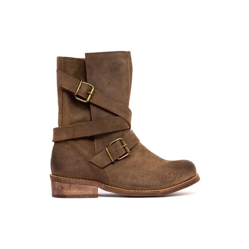GIANI DAFIRENZE - Bota Mujer De Cuero Paola Verde C6.