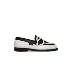 GIANI DAFIRENZE - Mocasin Barbie De Cuero Kitty Negro Blanco C1