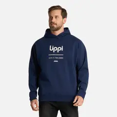 LIPPI - Polerón Hombre Insigne Hoody Sweatshirt Front Print Azul Marino