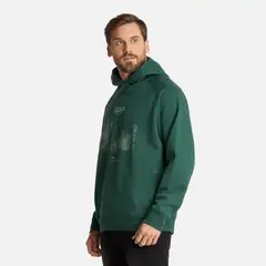 LIPPI - Polerón Hombre Insigne Hoody Sweatshirt Front Print Verde Botella