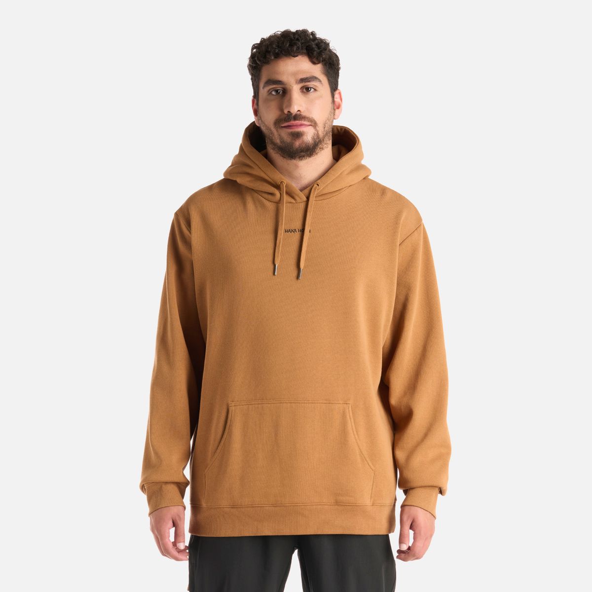 HAKA HONU - Polerón Hombre Canguro Mostaza Haka Honu