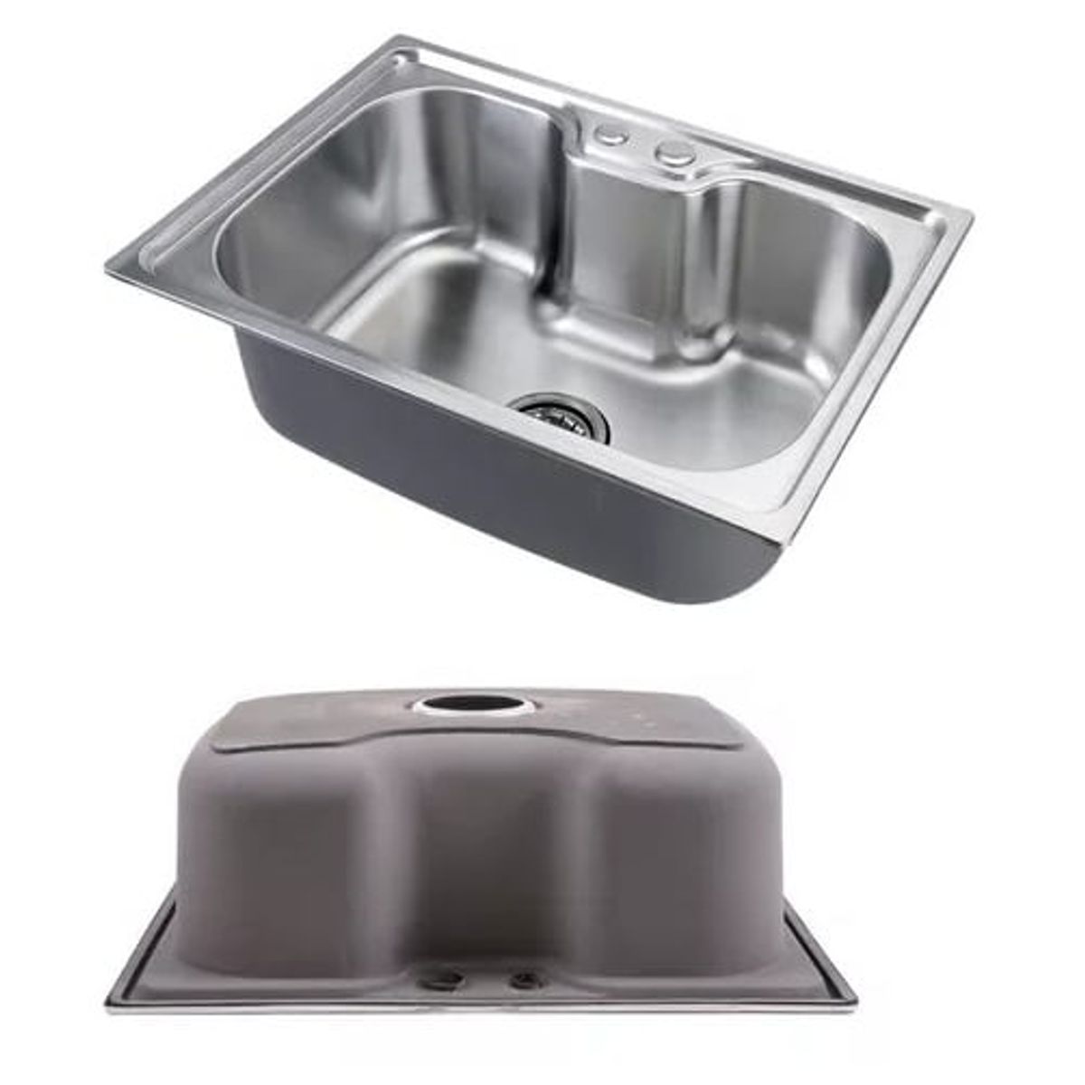 GENERICO - Lavaplatos Empotrado 60x42 Lava Plato Acero Inoxidable