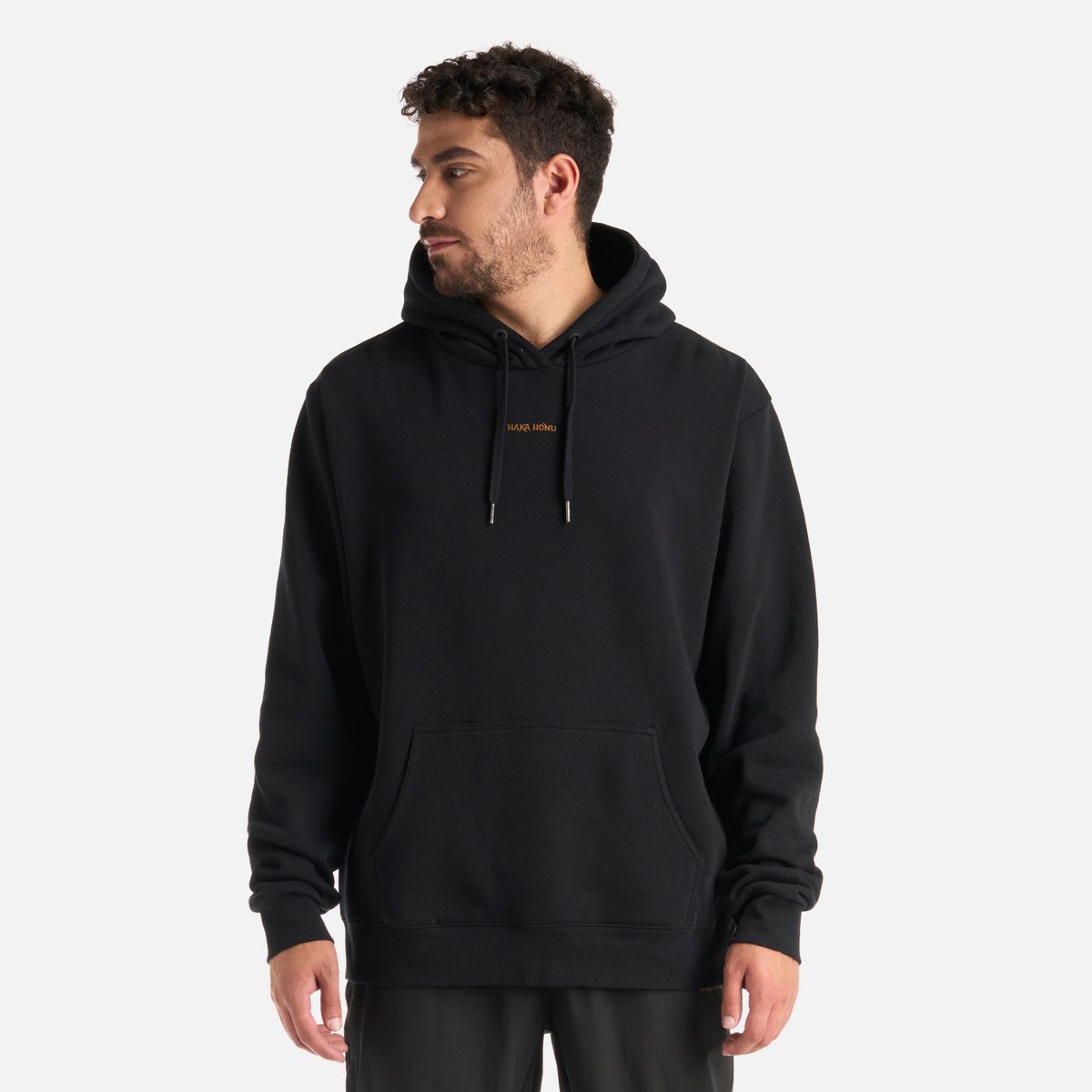 HAKA HONU - Polerón Hombre Canguro Negro Haka Honu