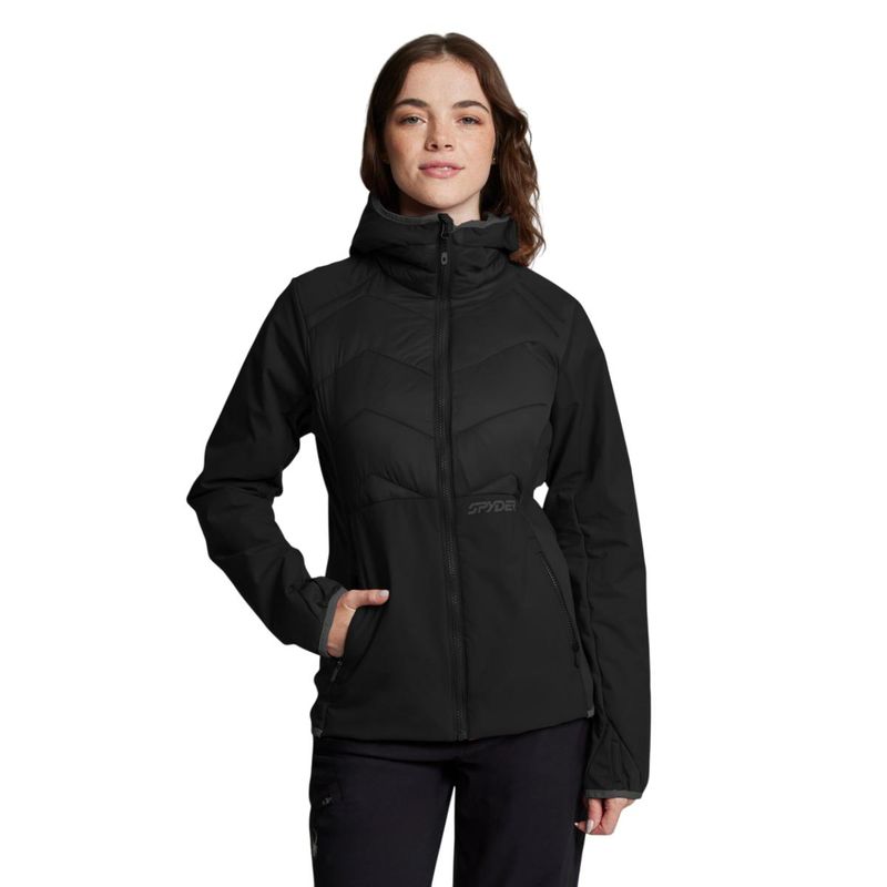 SPYDER - Chaqueta Outdoor Mujer Spyder Hybrid Thermal Negro