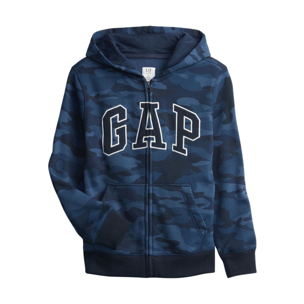 GAP - Polerón Logo Full Zipper Hombre Azul