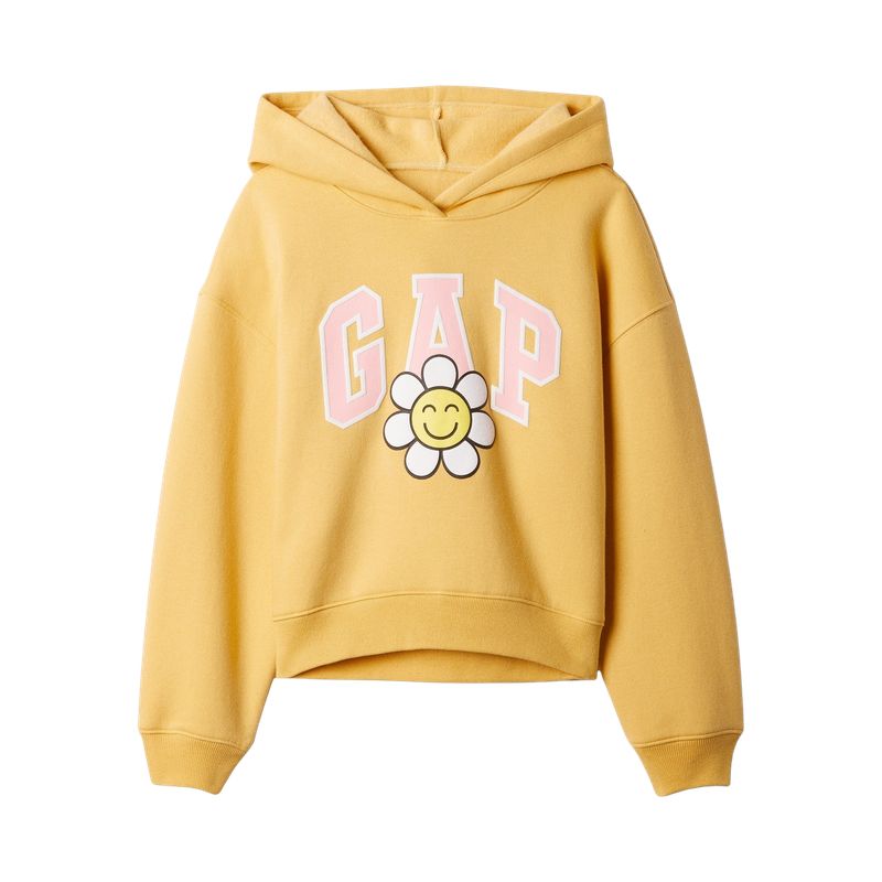 GAP - Polerón Logo Sin Cierre Niña Amarillo