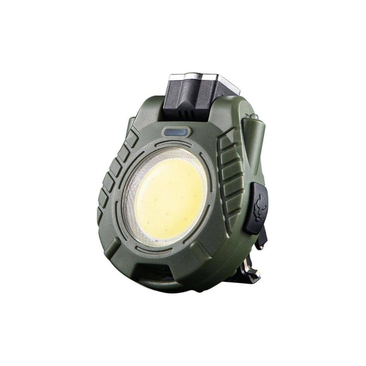 GENERICO - Mini linterna lamapara de bolsillo base magnetica clip recargable