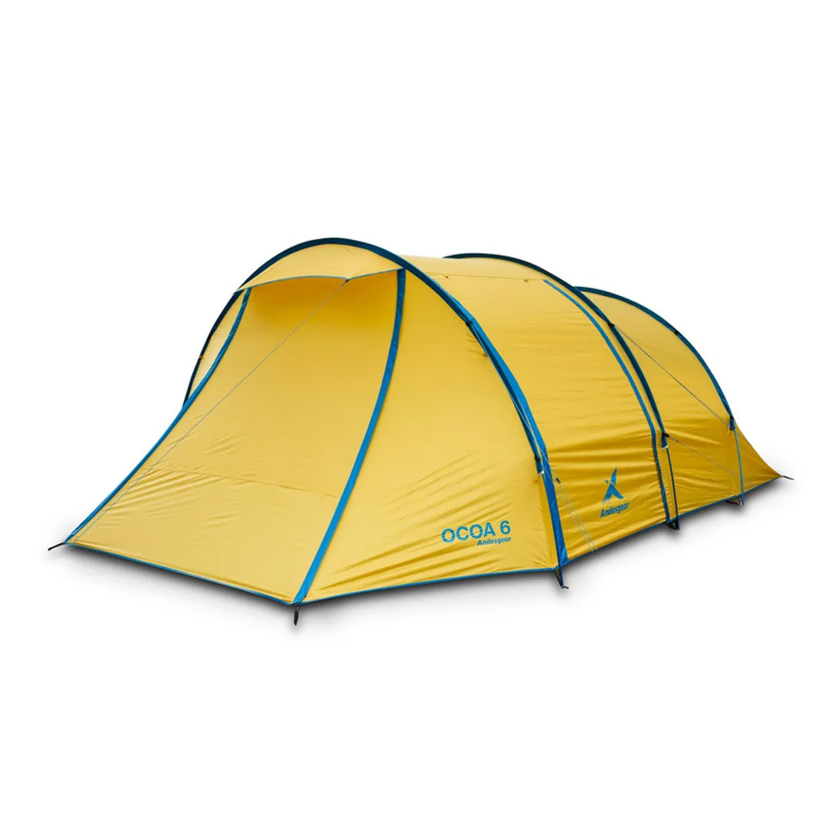 ANDESGEAR - Carpa Familiar Ocoa 6 Personas 4 Estaciones Unisex Adulto Amarillo