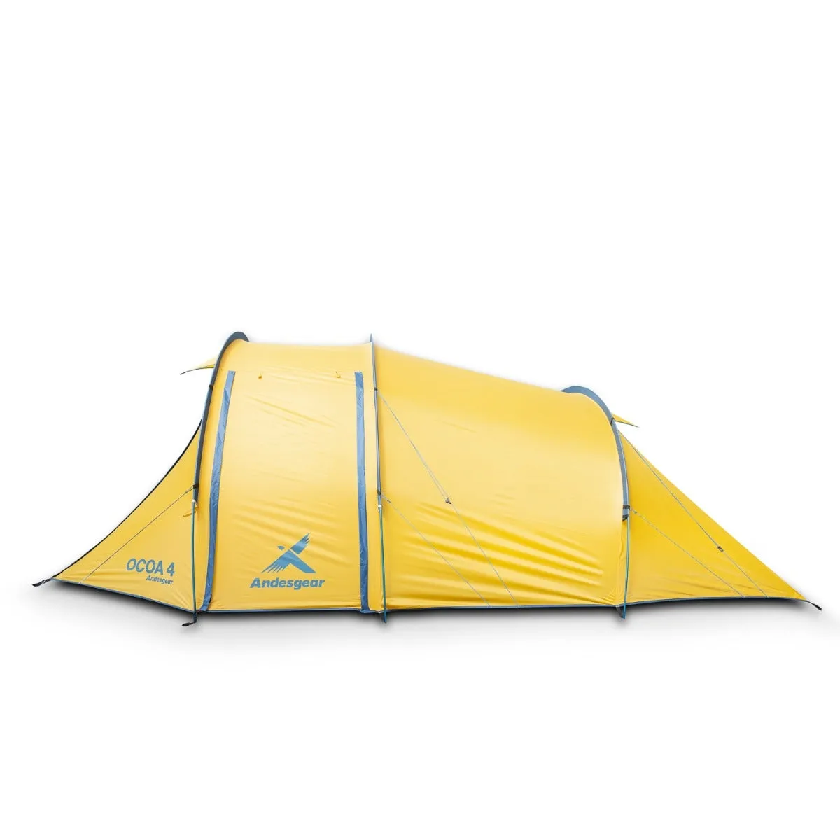 ANDESGEAR - Carpa Familiar Ocoa 6 Personas 4 Estaciones Unisex Adulto Amarillo
