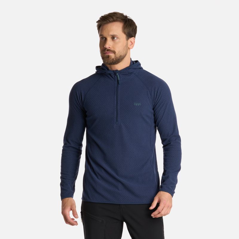 LIPPI - Polerón Hombre Jacaranda Nano-F 14 Zip Hoody Azul Marino Lippi