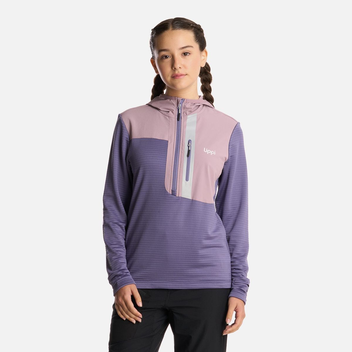 LIPPI - Polerón Teen Girl Karova 14 Zip Hoody Violeta Lippi