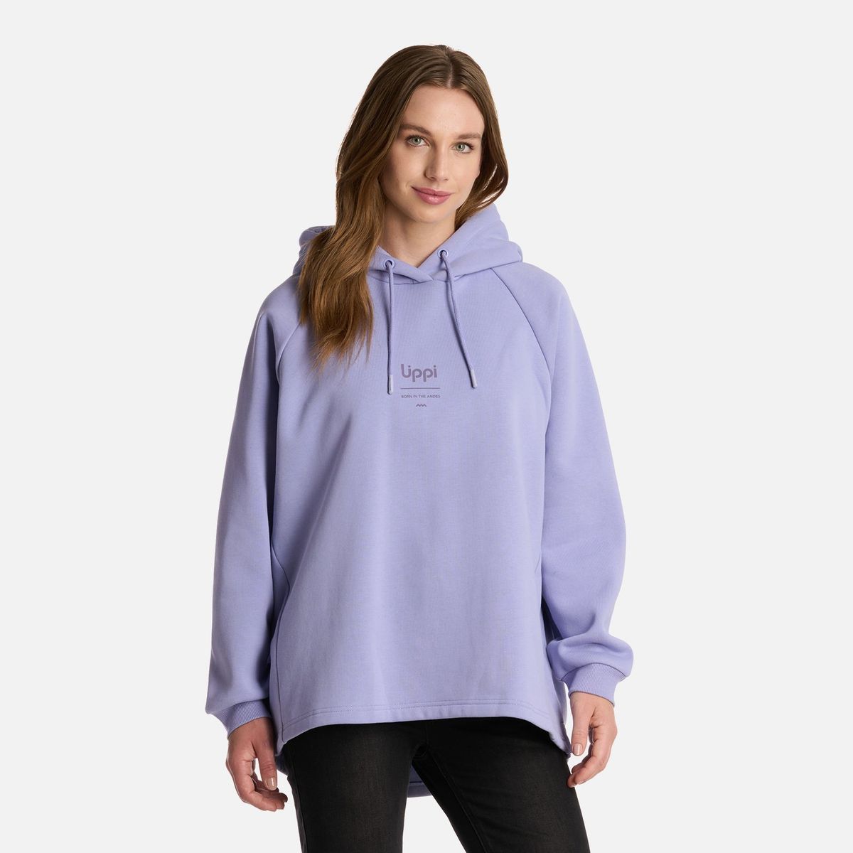 LIPPI - Polerón Mujer Heavy Duty Hoody Sweatshirt Lila Lippi