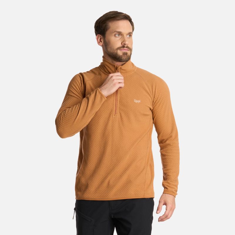 LIPPI - Polerón Hombre Jacaranda Nano-F 14 Zip Camel Lippi
