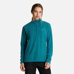 LIPPI - Polerón Mujer Jacaranda Nano-F 14 Zip Turquesa Oscuro