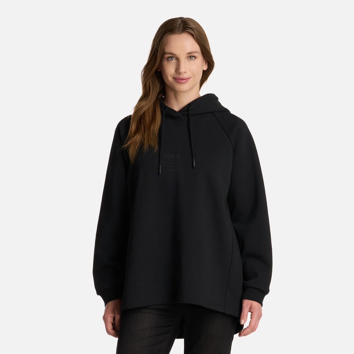 LIPPI - Polerón Mujer Heavy Duty Hoody Sweatshirt Negro Lippi