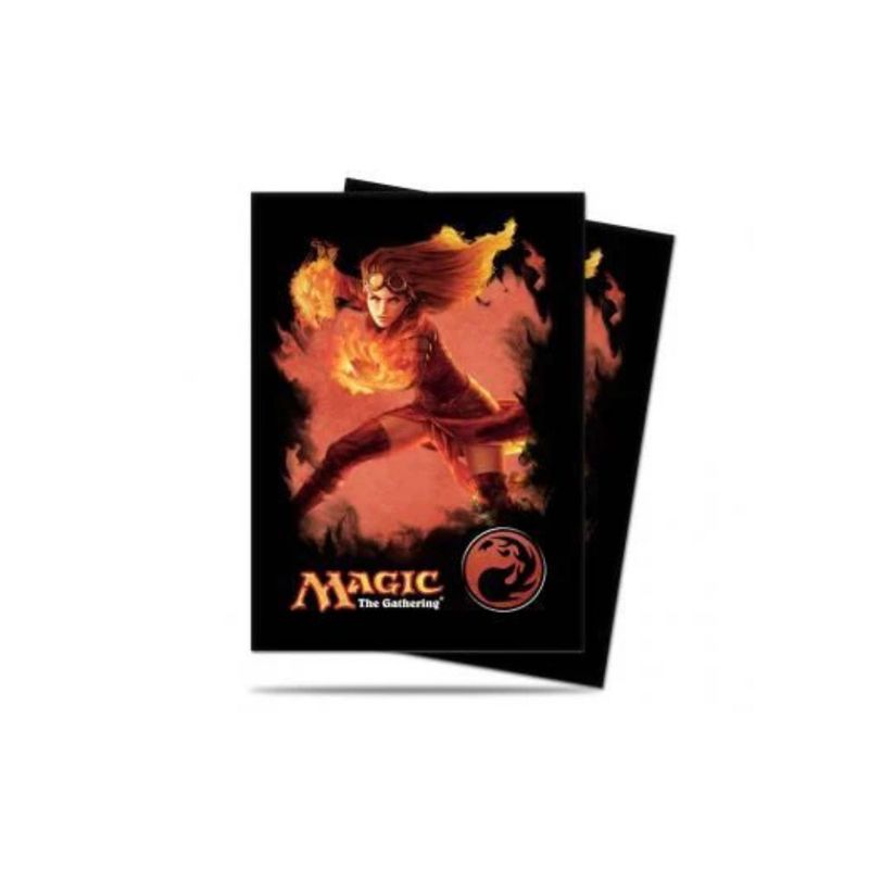DEVIR - Protectores de cartas MTG Mana 5 Rojo (80)