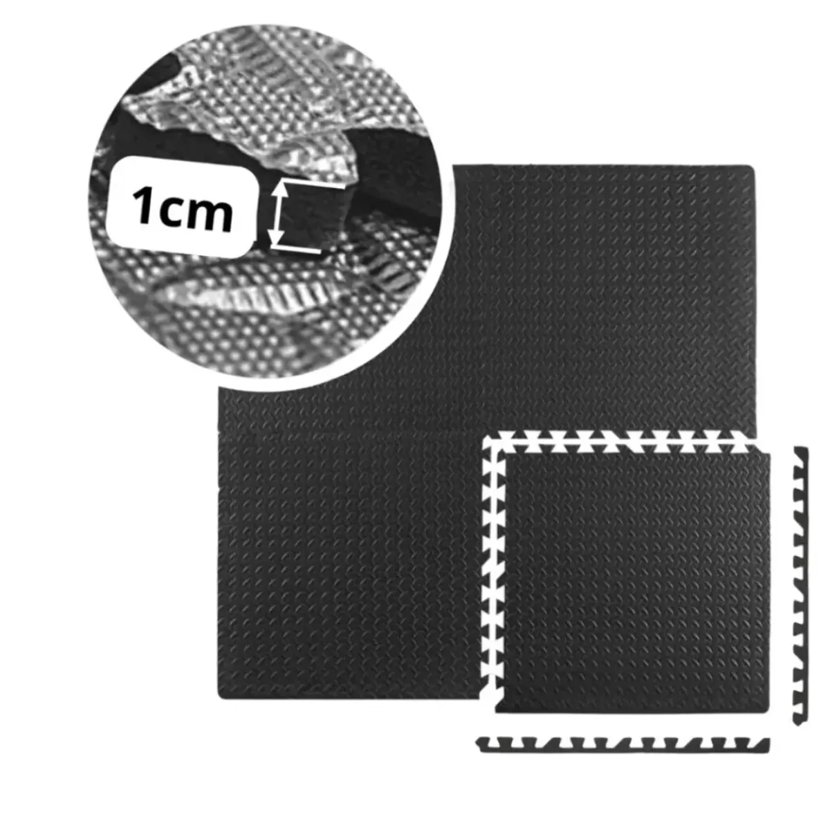 ANNI STAR - Pack 4 Unidad Piso Puzzle Alfombra Goma Eva Antigolpes 60x60